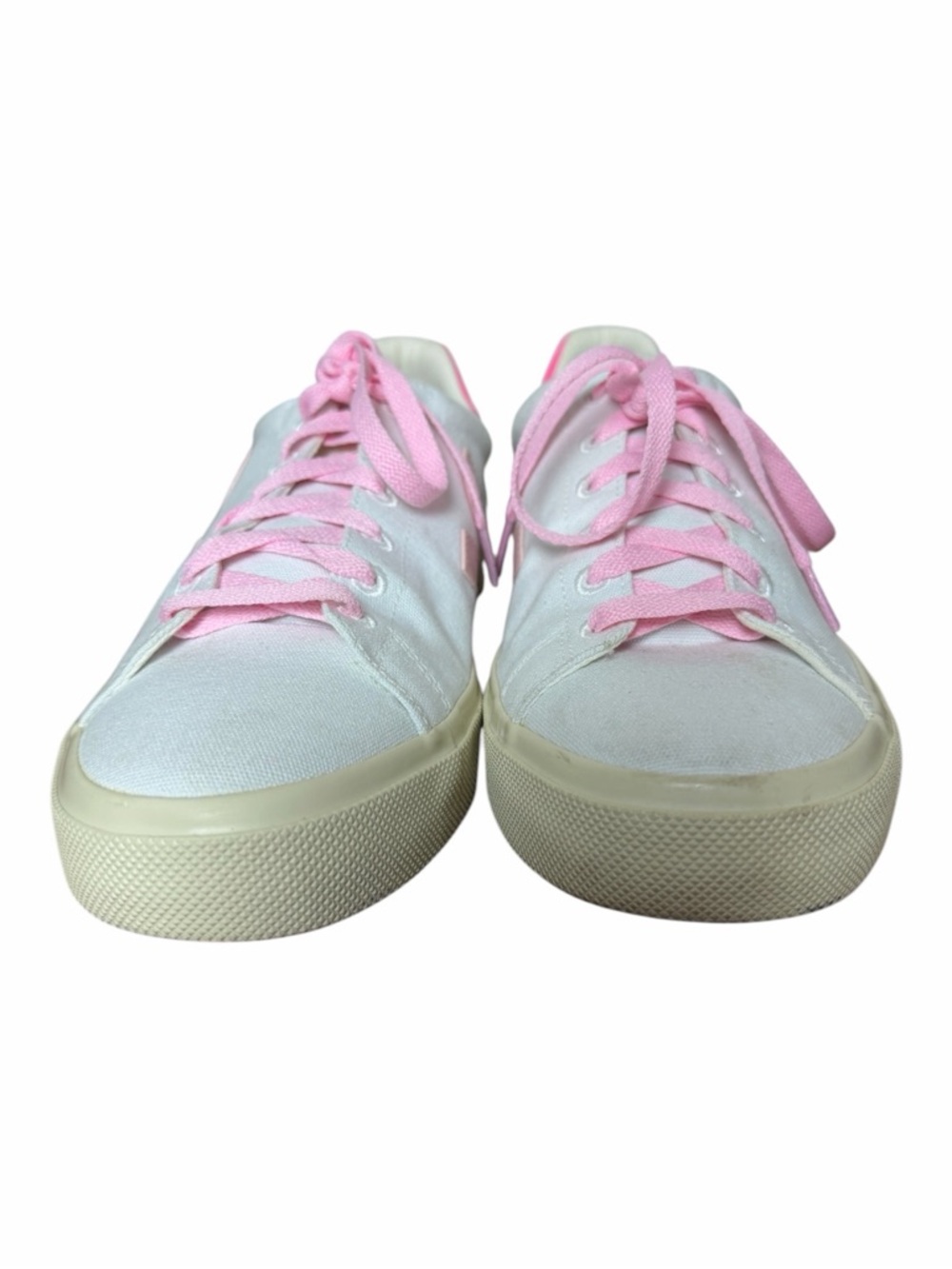 Veja V-10 White Sneakers with Pink Accents eco friendly size 9.5 - Picture 7 of 11